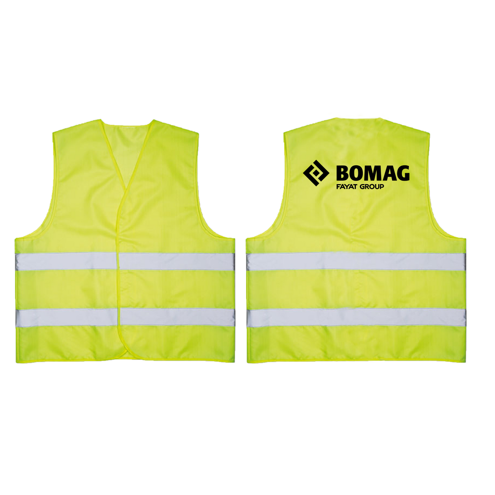 Varselväst Bomag, 10-pack, Gul