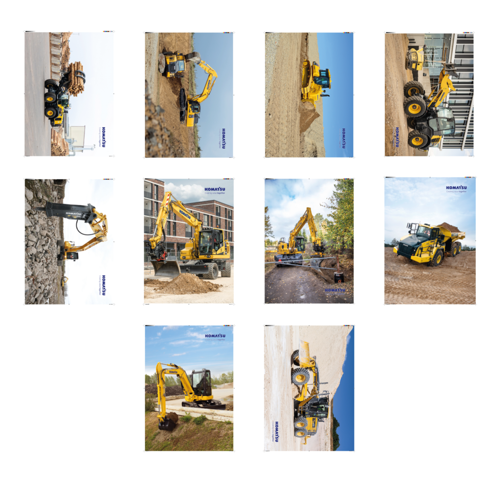 Affisch 50x70 Komatsu, 10-pack