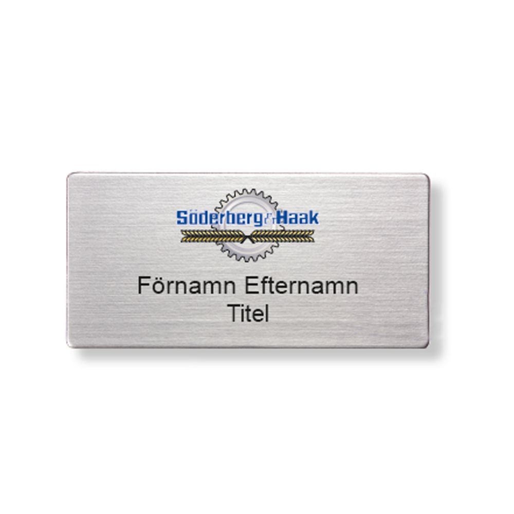 Namnskylt,  S&H, förnamn, efternamn, titell