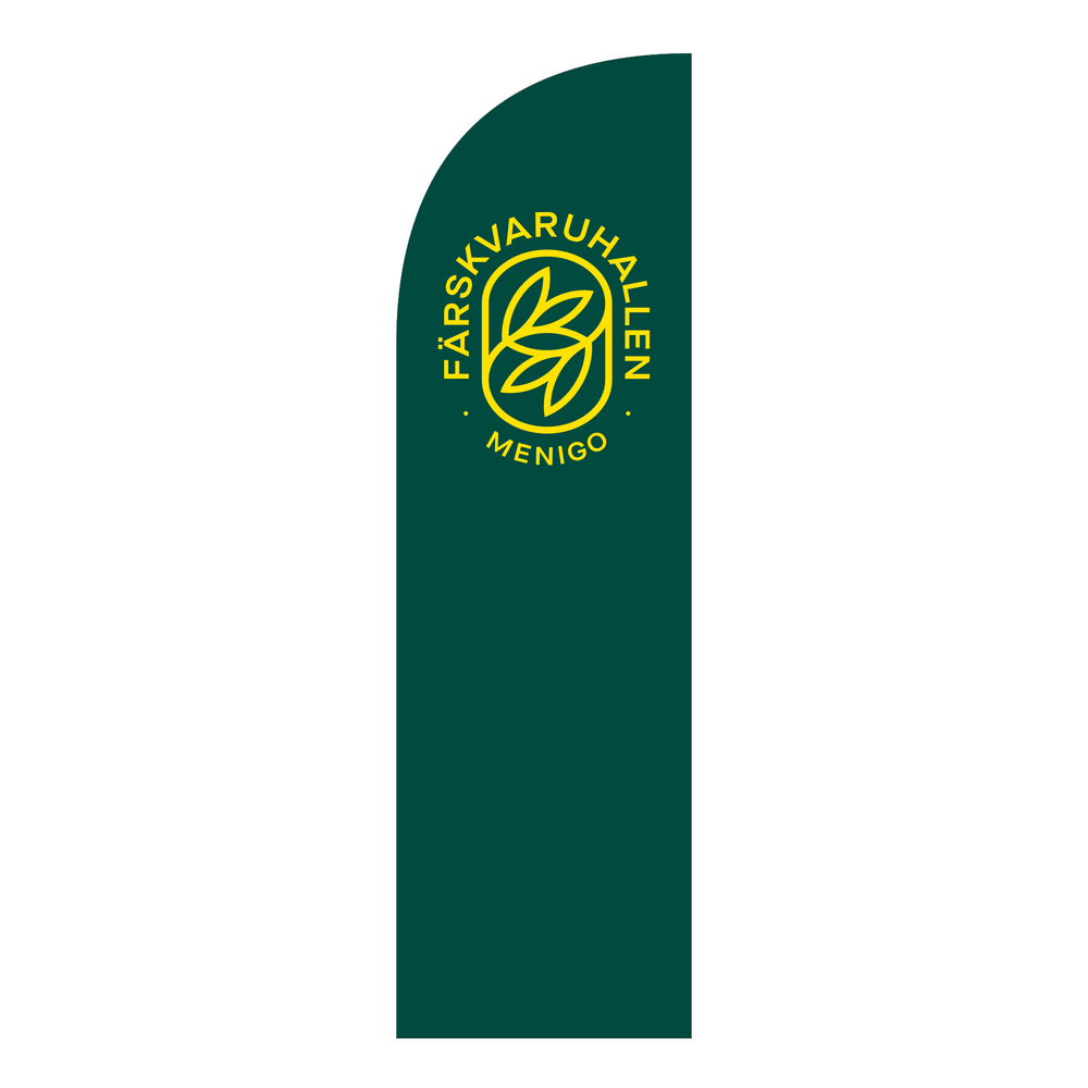 Färskvaruhallen, Beachflag 2 m Komplett (Beställningsvara)