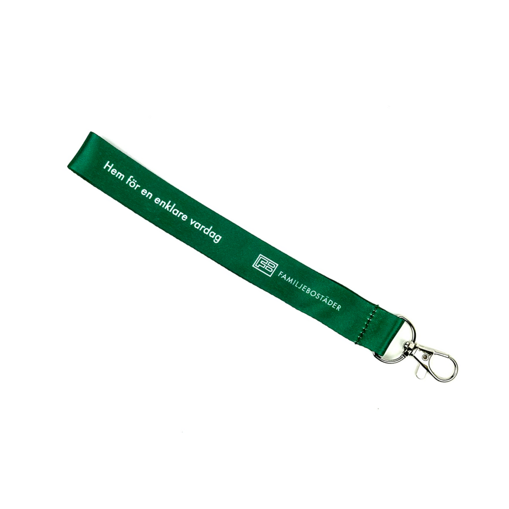 Nyckelband Rpet, kort, 50-pack, Grön