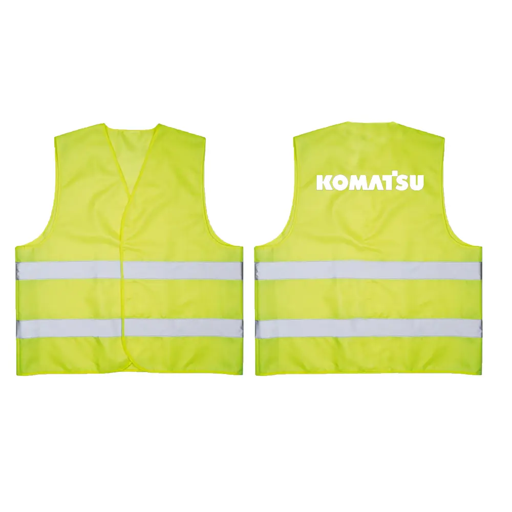 Varselväst Komatsu, 10-pack, Gul