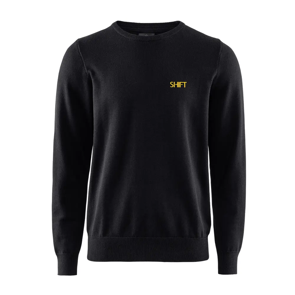 Långärmad stickad Sweater Herr