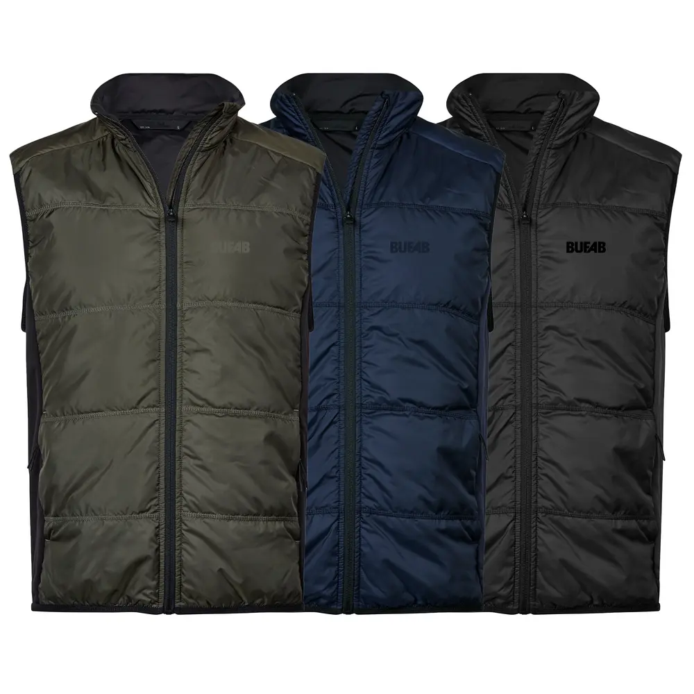 Väst, stretch, unisex, ton i ton brodyrlogo