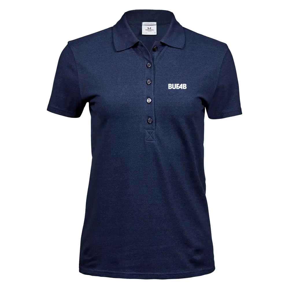 Piké, stretch, dam, brodyrlogo - Denim collection