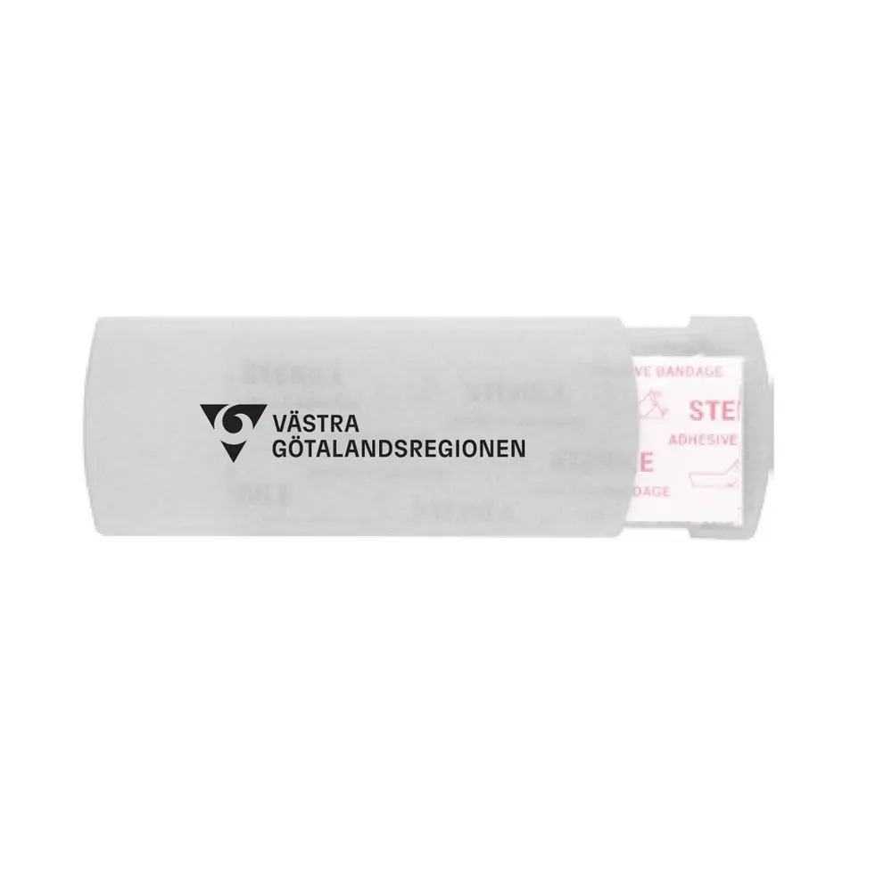 VGR, Plåsterask, 50-pack, vit