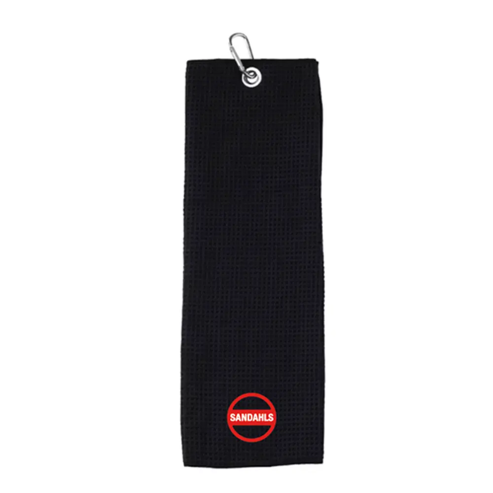 Golfhandduk, 10-pack, svart