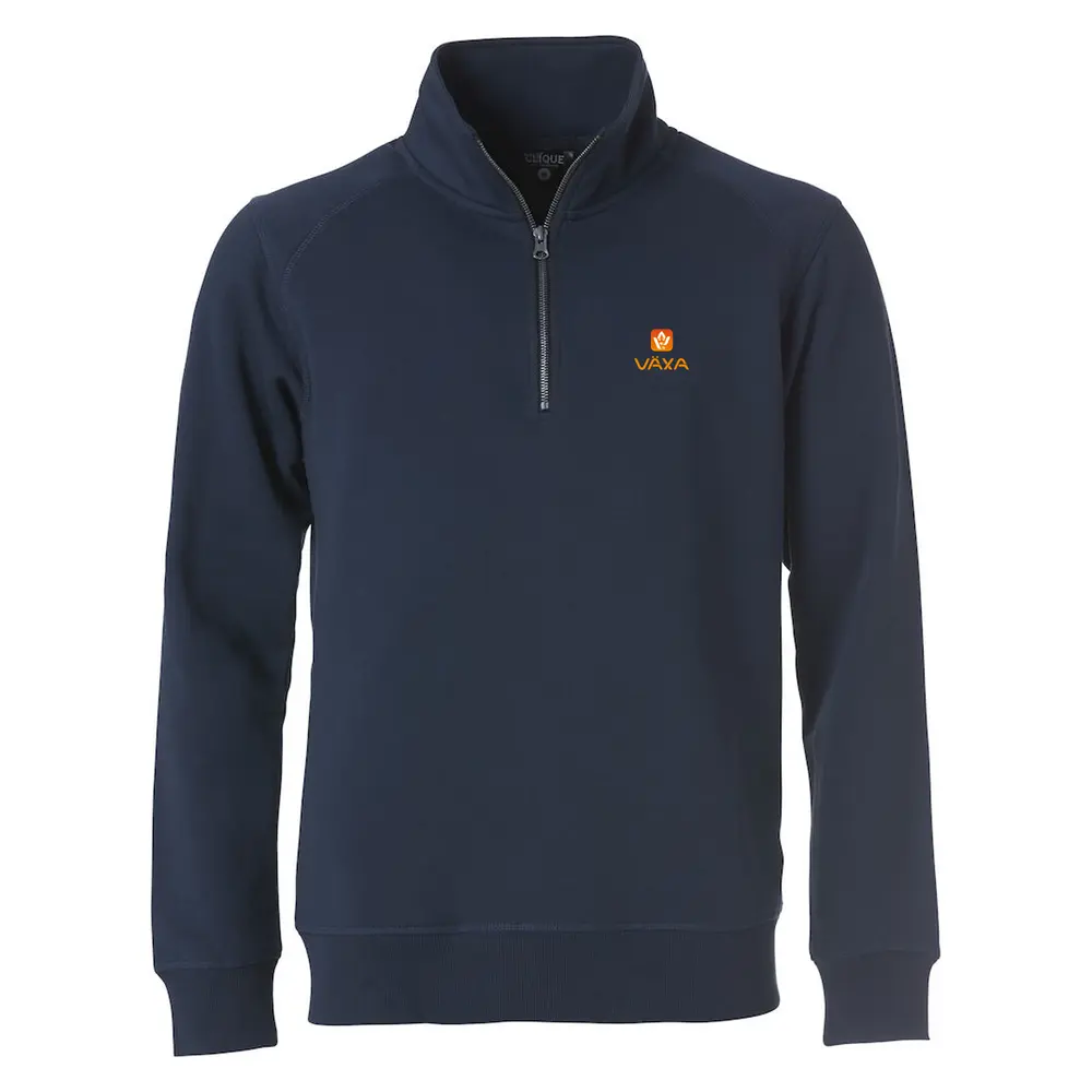 Sweatshirt med halv dragkedja