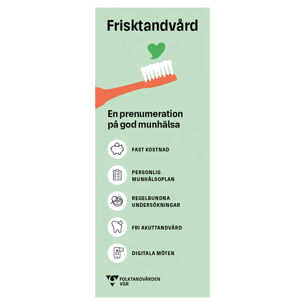 FTV, Roll-up, Frisktandvård grön