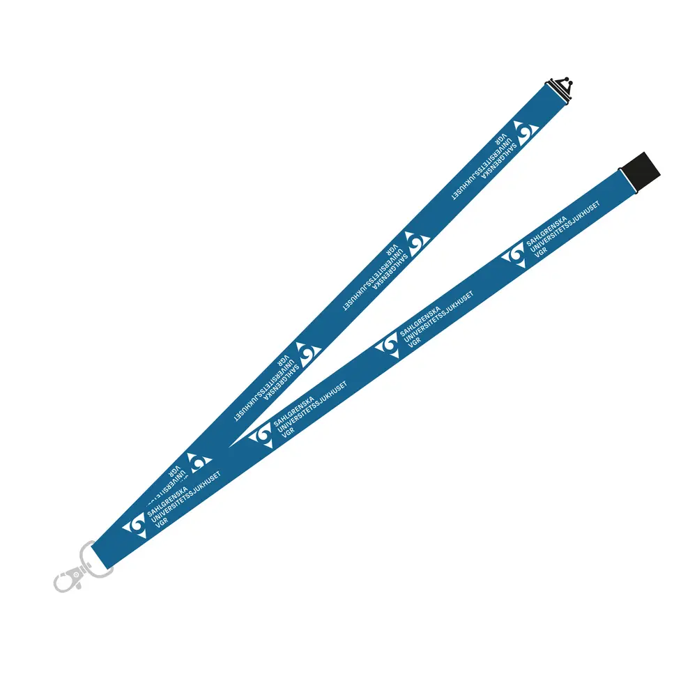 SU, Nyckeband med säkerhetsspänne, 50-pack, blå
