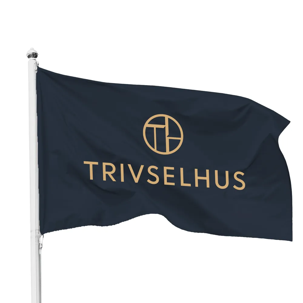 Flagga, TH, blå