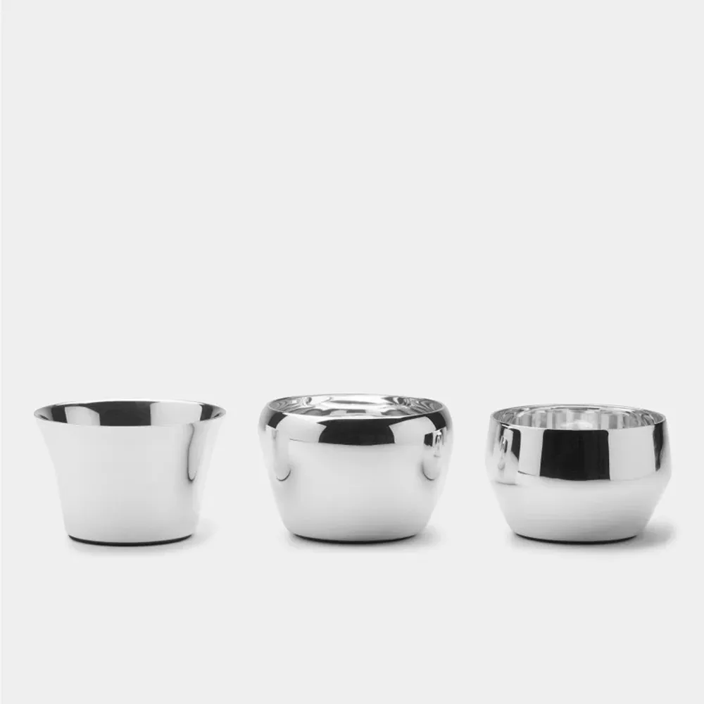 Kin Försilvrad - Set om 3