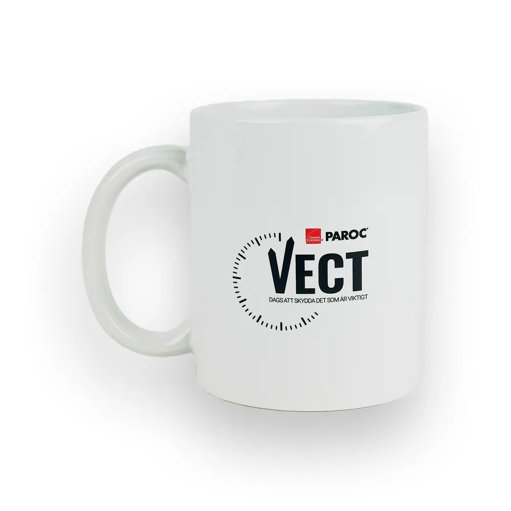 Kaffekopp, vit