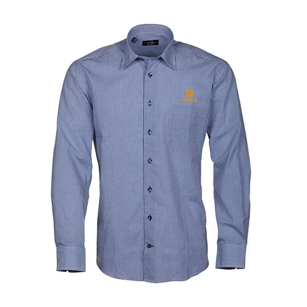 Skjorta Rutig Herr Slim Fit