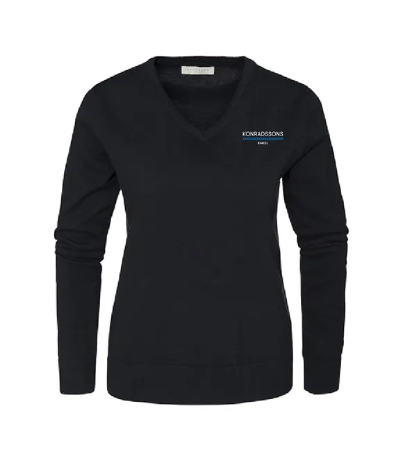 Pullover v-hals dam