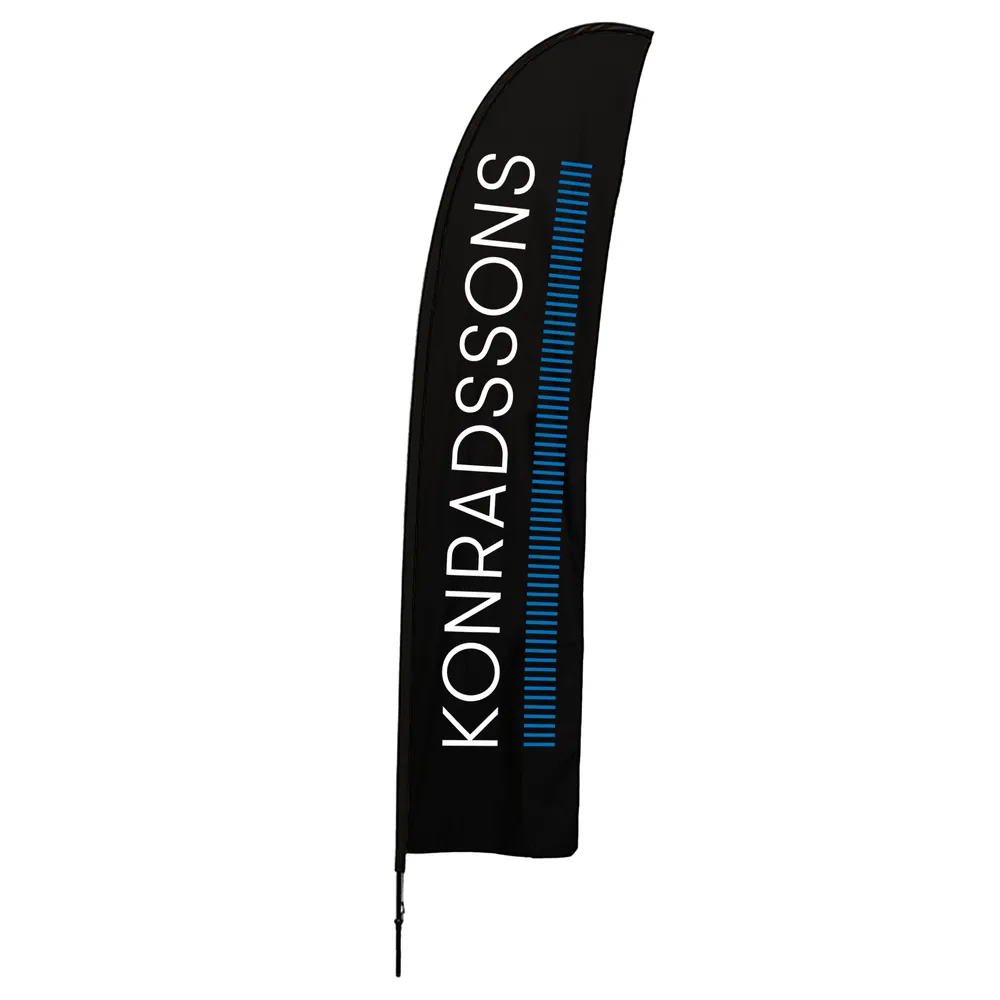 Beachflagga, svart
