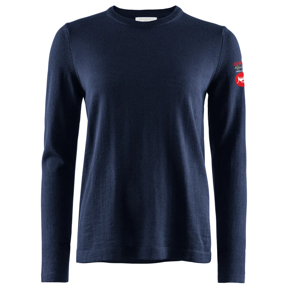 Tröja, merino, crew neck, dam