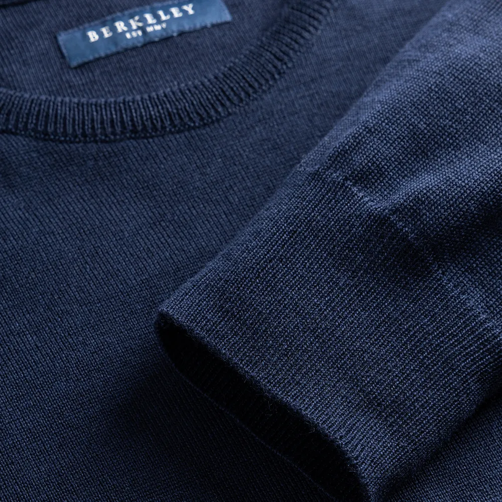 Tröja, merino, crew neck, herr