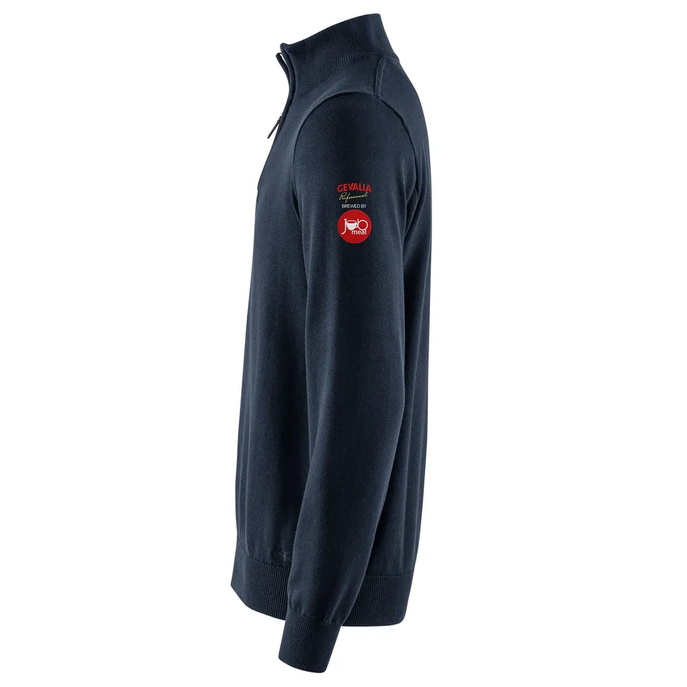 Tröja, halfzip, bomull, herr