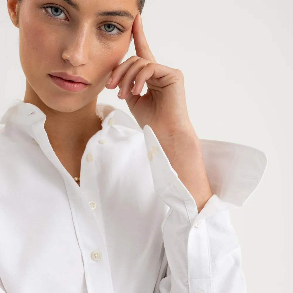 Skjorta, oxford, tailored, dam
