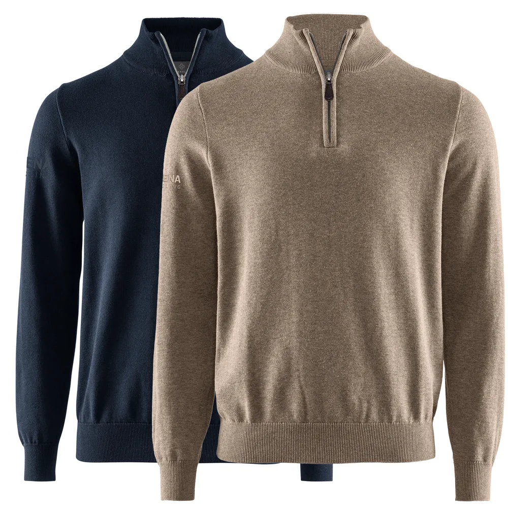 STENA Recycling, Stickad tröja, halfzip , herr