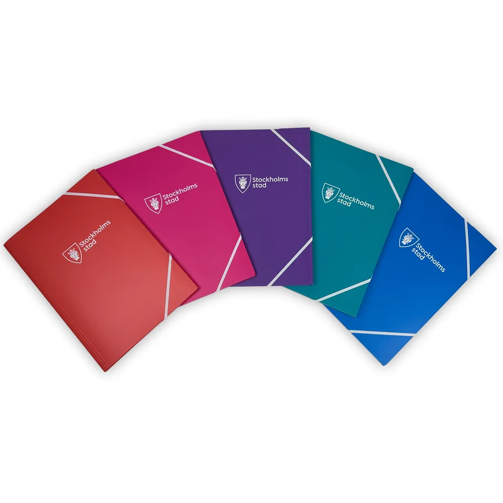 Snoddmapp A4, blandade färger 25-pack