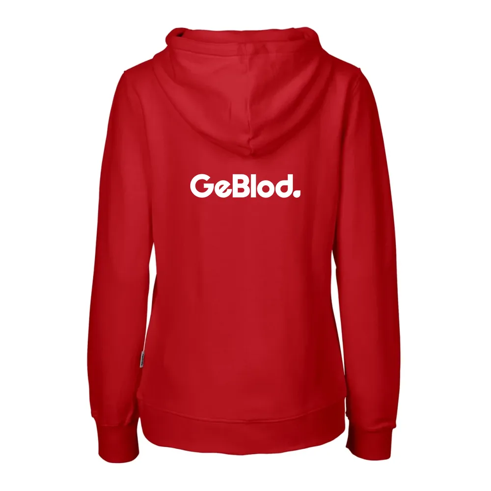 GeBlod, hoodie med dragkedja, dam