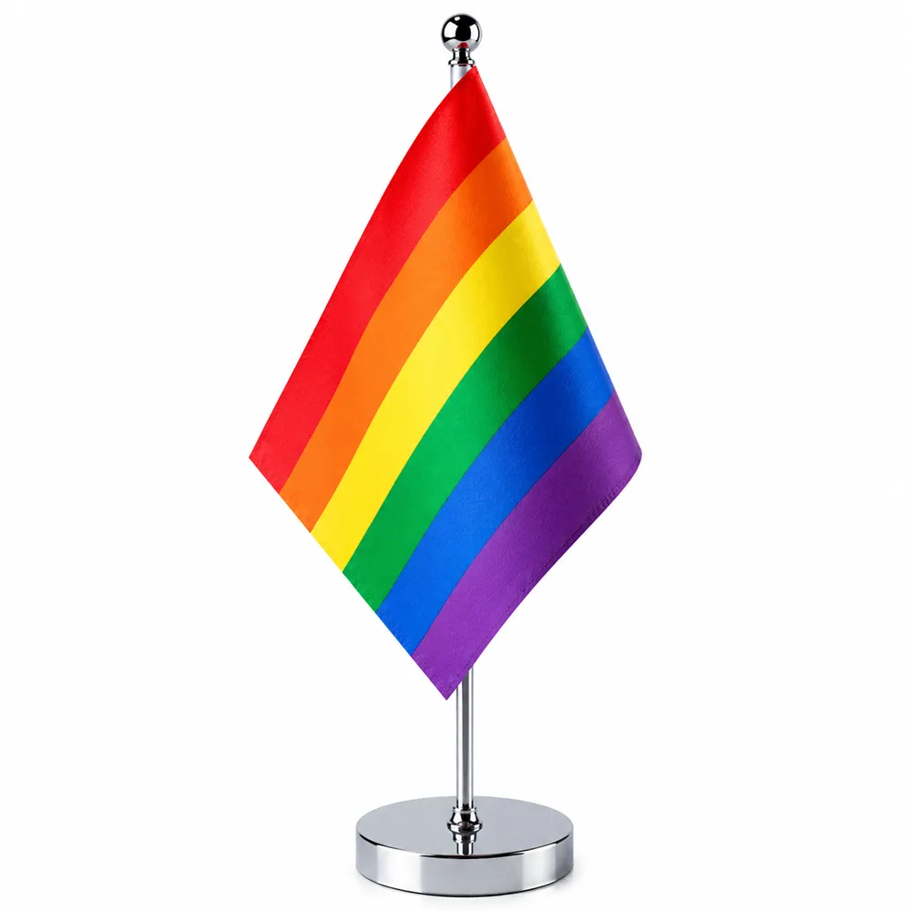 PRIDE, Bordsflagga med kromfot
