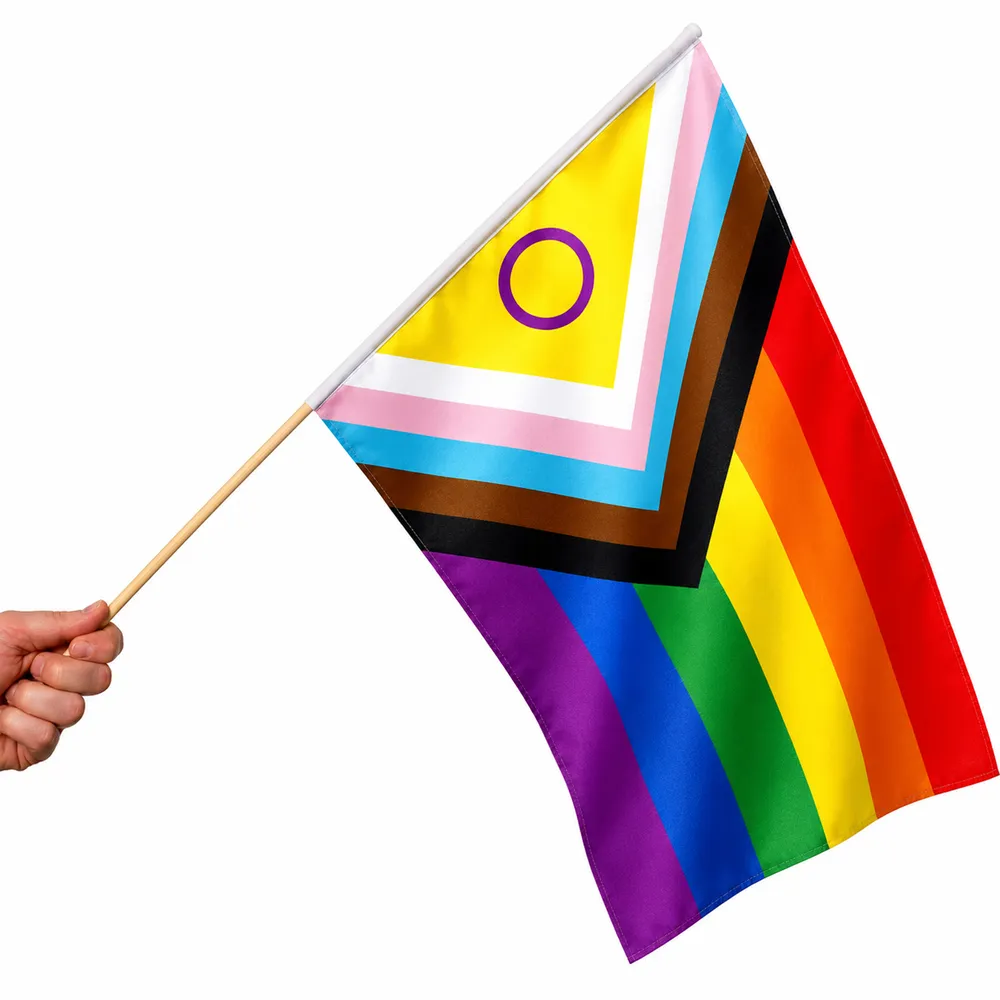 PRIDE, Handflagga, Inter progress, 10-pack