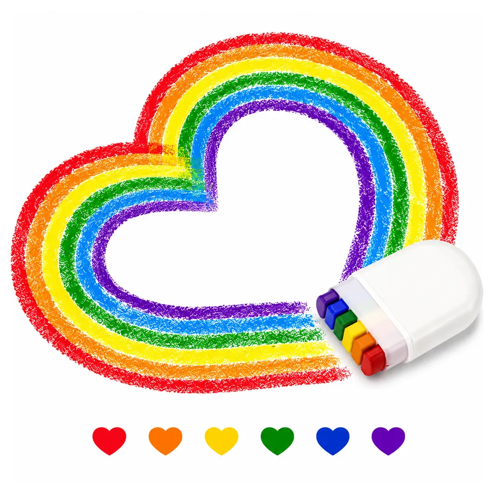 PRIDE, Ansiktsfärg, 10-pack