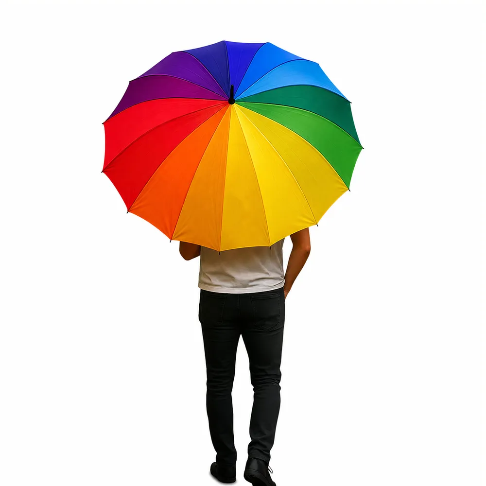 PRIDE, Paraply, 12-pack, regnbåge