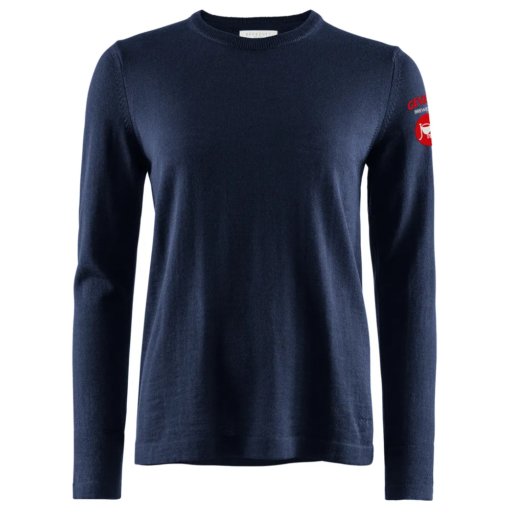 Tröja, merino, crew neck, dam