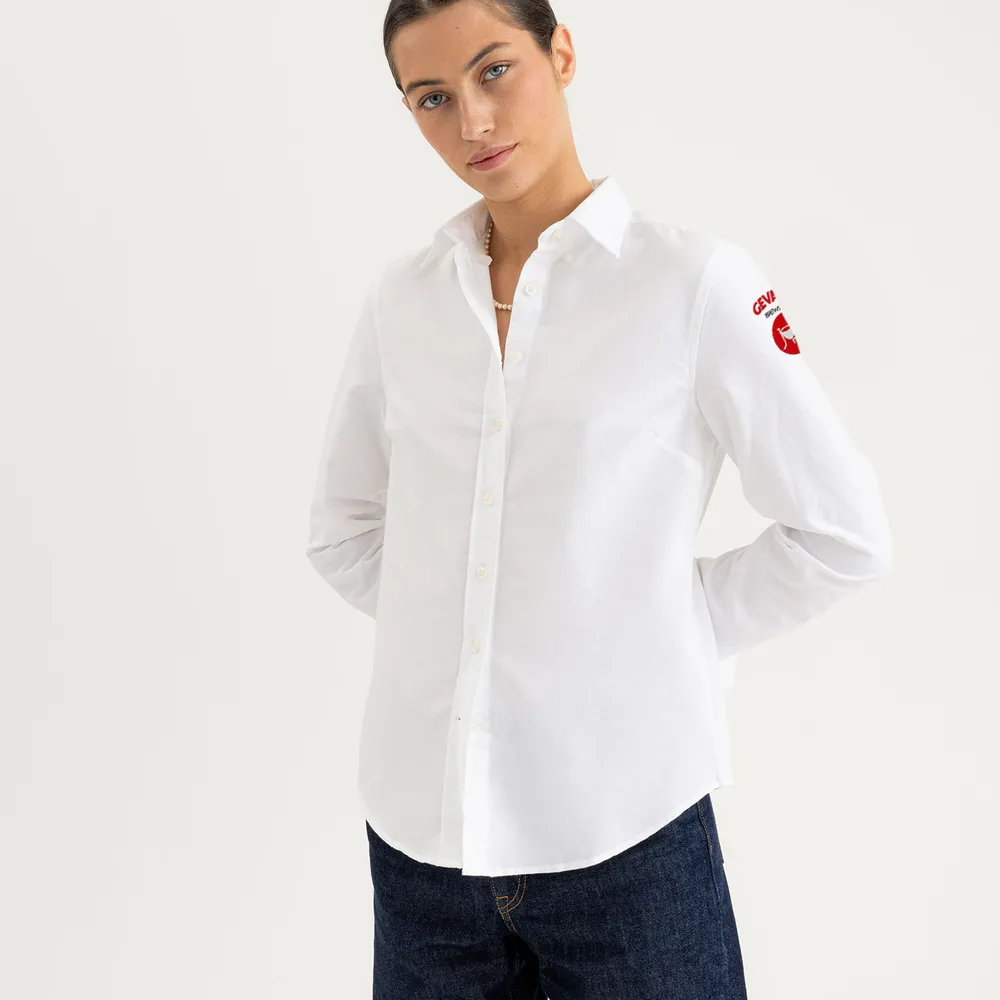Skjorta, oxford, tailored, dam
