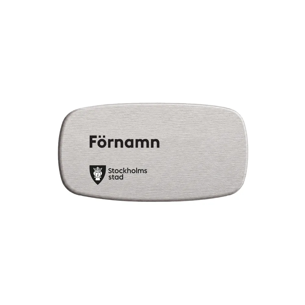 Namnbricka med  magnet, Förnamn (pris inkl frakt)